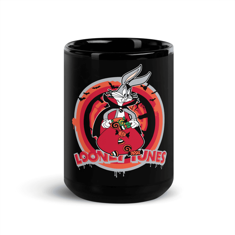 Looney Tunes Black Glossy Mug / 11 oz Looney Tunes Black Glossy Mug